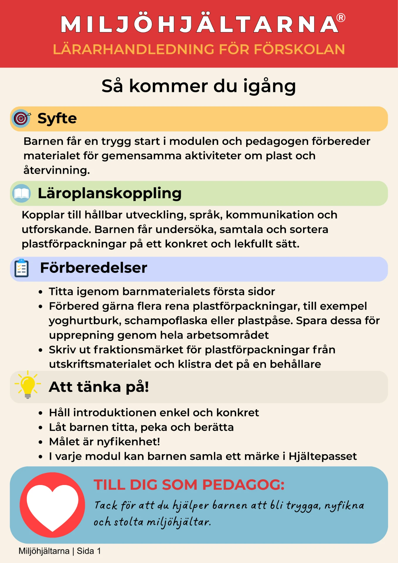 Förhandsvisning: Lärarhandledning – Så kommer du igång